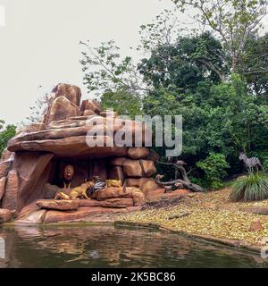 Orlando, FL USA - 28 décembre 2019 : croisière Jungle Cruise à Walt Disney World Magic Kingdom à Orlando, Floride. Banque D'Images