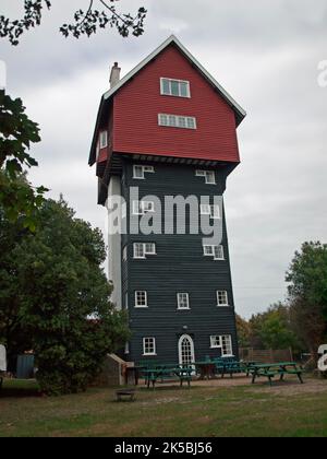 La Maison dans les nuages dans le village de Thorpeness, Suffolk Banque D'Images