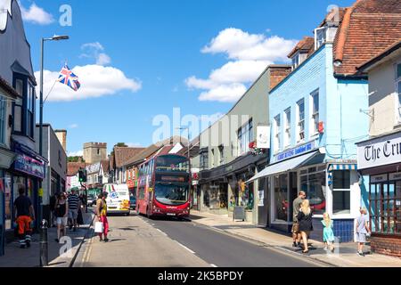 Maldon High Street, Maldon, Essex, Angleterre, Royaume-Uni Banque D'Images