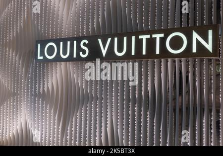 Enseigne Louis Vuitton Hudson yards Manhattan NYC Banque D'Images