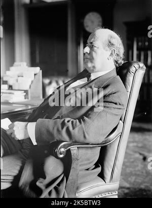 William Jennings Bryan, représentant du Nebraska, à la réception, 1914. Représentant 1891-1895; Secrétaire d'État, 1913-1915. Banque D'Images