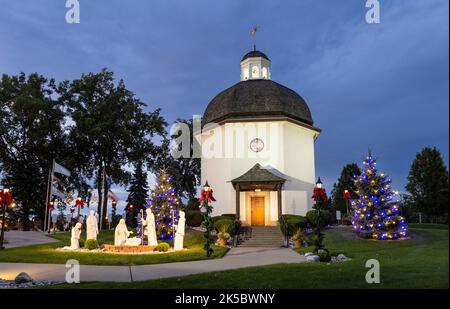 Bronner's Silent Night Memorial Chapel Frankenmuth Michigan réplique de la chapelle à Oberndorf, en Autriche, où Silent Night a été jouée pour la première fois Banque D'Images