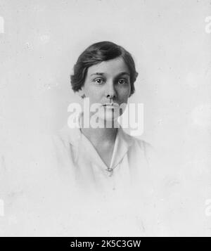 Gertrude Crocker, 1917. SUFFRAGISTE AMÉRICAIN, activiste, militant, sœur de Ruth Crocker. Banque D'Images