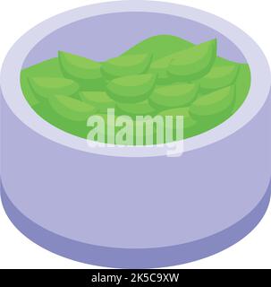 Vecteur isométrique d'icône alimentaire en zinc. Vitamine minérale. Supplément nutritionnel Illustration de Vecteur