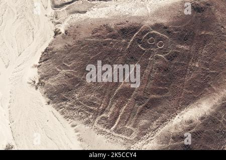 Nazca Lines, l'astronaute Banque D'Images