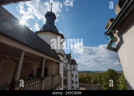 Château de Hobeck au Château de Leitzkau, siège de la Fondation culturelle Saxe-Anhalt, Leitzkau, Saxe-Anhalt, Allemagne Banque D'Images