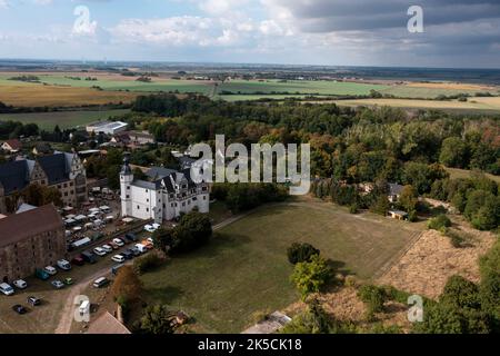 Château de Hobeck au Château de Leitzkau, siège de la Fondation culturelle Saxe-Anhalt, Leitzkau, Saxe-Anhalt, Allemagne Banque D'Images