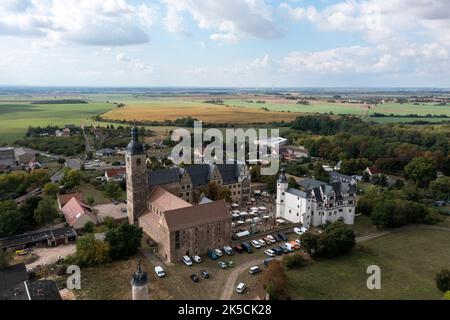 Château de Leitzkau, siège de la Fondation culturelle Saxe-Anhalt, Leitzkau, Saxe-Anhalt, Allemagne Banque D'Images