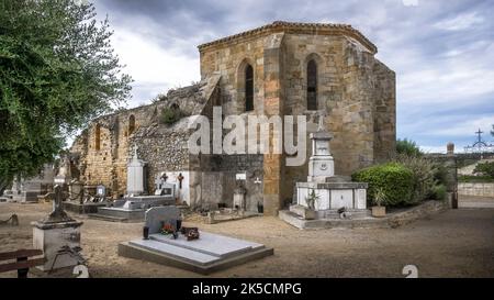 Cimetière de Bizanet. Banque D'Images