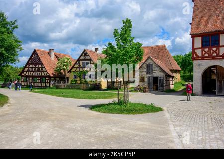 Allemagne, Bavière, Bad Windsheim, musée en plein air franconien. Banque D'Images