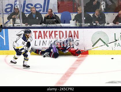 Linköping HC vs. HV71, Ligue suédoise de hockey, dans l'arène Saab, Linköping, Suède. Banque D'Images