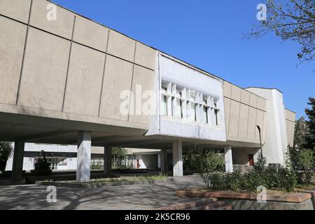 Musée national des Beaux-Arts (alias GAPAR Aytiev Museum of Applied Art), rue Abdrahmanov, Bichkek, région de la ville de Bichkek, Kirghizistan, Asie centrale Banque D'Images