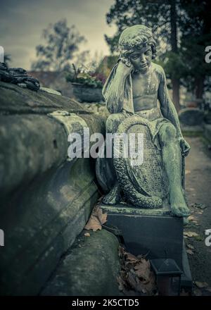 Cimetière Saint-Jean de Nuremberg Banque D'Images