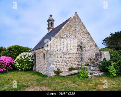 Chapelle Saint-Michel à Plouguerneau, Bretagne, France Banque D'Images