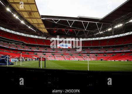 Une vue générale du stade lors du match international amical entre les femmes d'Angleterre et les États-Unis au stade Wembley, Londres, le vendredi 7th octobre 2022. Banque D'Images