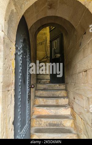 Allemagne, Forêt de Teutoburg, monument Hermann, entrée, ascension Banque D'Images