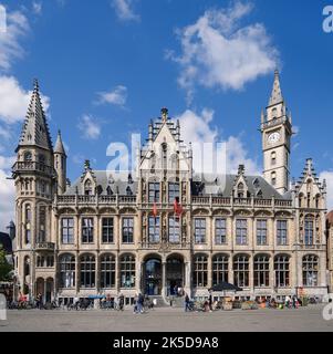 Ancien bureau de poste, aujourd'hui centre commercial et hôtel de luxe, Gand, Flandre orientale, Flandre, Belgique Banque D'Images