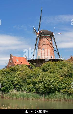 Moulin de Koornbloem, Goes, Zuid-Beveland, Zélande, pays-Bas Banque D'Images