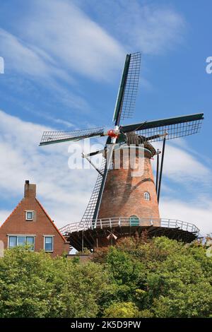 Moulin de Koornbloem, Goes, Zuid-Beveland, Zélande, pays-Bas Banque D'Images