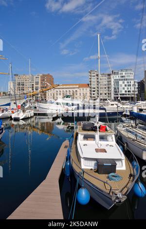 Port de plaisance d'Ostende, Flandre Occidentale, Flandre, Belgique Banque D'Images