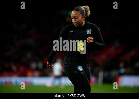 Londres, Royaume-Uni. 07th octobre 2022. Lauren James (22 Angleterre) pendant l'échauffement avant le match amical entre l'Angleterre et les États-Unis au stade Wembley à Londres, en Angleterre. (Liam Asman/SPP) crédit: SPP Sport presse photo. /Alamy Live News Banque D'Images