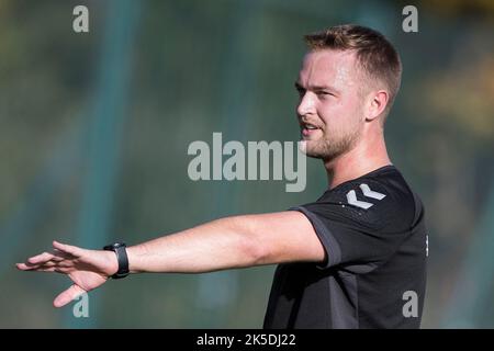 POPRAD, SLOVAQUIE - OCTOBRE 06 : au cours de la session de formation U19 au Centre national de formation sur 6 octobre 2022 à Poprad, Slovaquie. (Photo de Nikola Krstic/MB Media/Getty Images) Banque D'Images