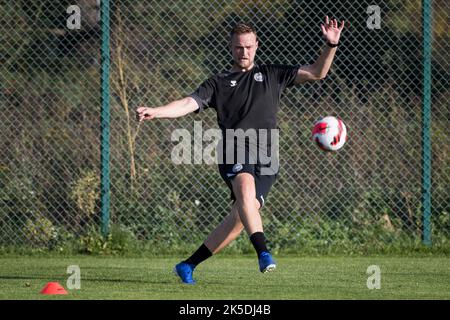 POPRAD, SLOVAQUIE - OCTOBRE 06 : au cours de la session de formation U19 au Centre national de formation sur 6 octobre 2022 à Poprad, Slovaquie. (Photo de Nikola Krstic/MB Media/Getty Images) Banque D'Images