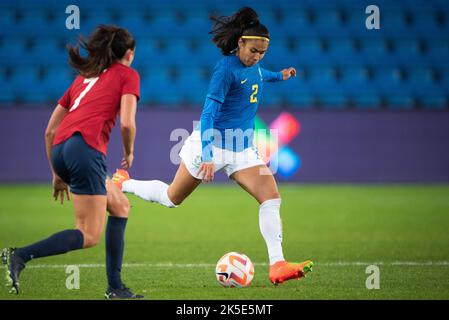 Oslo, Norvège. 07th octobre 2022. Antonia (2) du Brésil vu pendant le football féminin amical entre la Norvège et le Brésil à Ullevaal Stadion à Oslo. (Crédit photo : Gonzales photo/Alamy Live News Banque D'Images