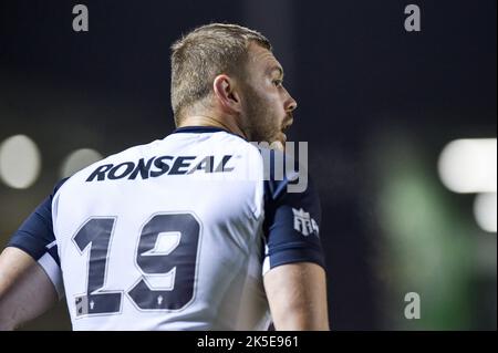 Salford, Royaume-Uni. 7th octobre 2022 - Joe Batchelor d'Angleterre, Rugby League pré coupe du monde International friendly, Angleterre contre Fidji au stade AJ Bell, Salford, Royaume-Uni crédit: Dean Williams/Alay Live News Banque D'Images