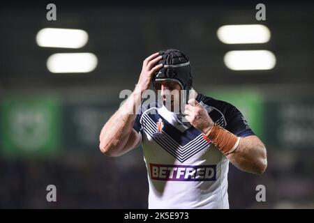 Salford, Royaume-Uni. 7th octobre 2022 - Chris Hill, d'Angleterre. Rugby League Pre World Cup International friendly, Angleterre vs Fidji au stade AJ Bell, Salford, Royaume-Uni Credit: Dean Williams/Alay Live News Banque D'Images