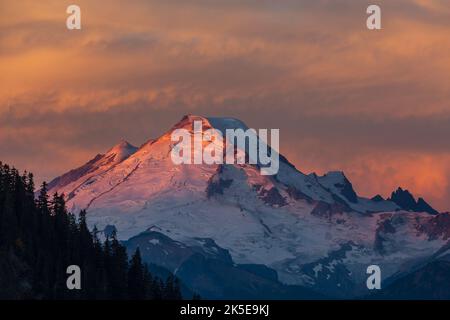 Mt Baker zone de loisirs en automne Banque D'Images