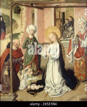 Adoration de l'enfant, entre 1475 et 1510. Banque D'Images