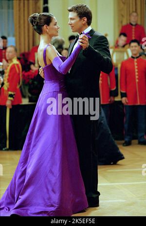 KATIE HOLMES, MARC BLUCAS, première fille, 2004 Banque D'Images