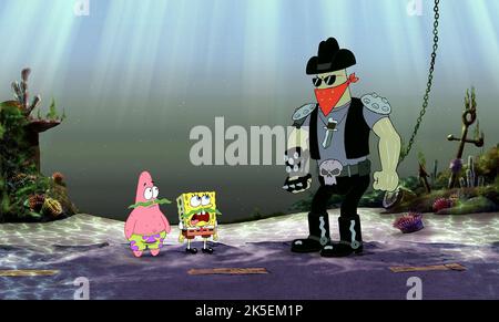 PATRICK, SPONGEBOB, DENNIS, LE FILM SPONGEBOB SQUAREPANTS, 2004 Banque D'Images