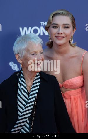 Florence Pugh et sa grand-mère Granny Pat assistent à la première Wonder dans le cadre du Festival du film BFI de Londres 66th à Paris, France sur 06 octobre 2022. Photo d'Aurore Marechal/ABACAPRESS.COM Banque D'Images