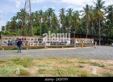 Keezhadi, Tamil Nadu, Inde - 02 octobre 2022 : photos d'objets excavés sur le site d'excavation de Keezhadi par le département d'archéologie de l'État du Tamil Nadu Banque D'Images