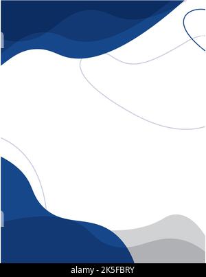 Technologie numérique élégante, modèle de design de prospectus à thème bleu, design moderne de prospectus et d'affiches, affiches technologiques, mise en page de la présentation de prospectus Banque D'Images