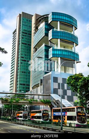 Toa Payoh HDB Hub situé dans les boutiques de Toa Payoh Mall à Singapour. Banque D'Images