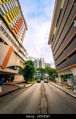 Singapour Siège de l'établissement médical Thong Chai, bâtiment Thong Chai, chemin Chin Swee, Singapour. Banque D'Images