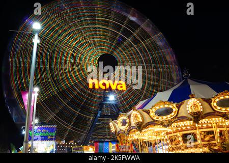 Ferris Wheel dans le centre d'exposition d'Adélaïde, en Australie méridionale Banque D'Images