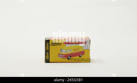 Autodell DDR Barkas B1000 Kasenwagen MINOL, Schuco Piccolo, Maßstab 1/90, Verpackung Banque D'Images