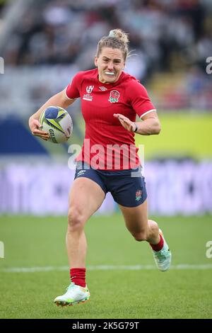 Claudia MacDonald d'Angleterre pendant le match de coupe du monde de rugby féminin Angleterre femmes contre Fiji femmes à Eden Park, Auckland, Nouvelle-Zélande. 8th octobre 2022. (Photo de Natalie Bell/News Images). À Auckland, Nouvelle-Zélande, le 10/8/2022. (Photo de Natalie Bell/News Images/Sipa USA) crédit: SIPA USA/Alay Live News Banque D'Images