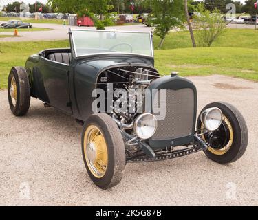 AUSTIN, TX/Etats-Unis - 17 avril 2015: Un hot rod, Lonestar Round Up car show. Banque D'Images