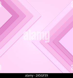 Grands triangles roses brillants avec ombres portées les uns sur les autres. Motif abstrait simple pour la conception ou l'arrière-plan. Couleurs éclatantes. Banque D'Images