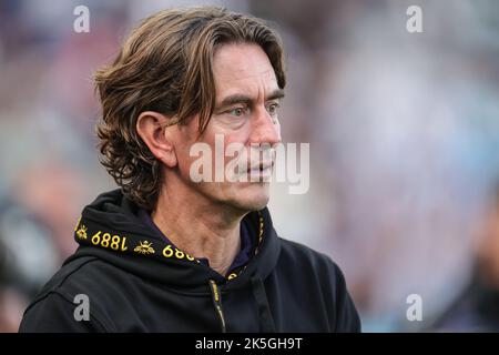 Newcastle, Royaume-Uni. 08th octobre 2022. Thomas Frank responsable de Brentford lors du match de la Premier League Newcastle United contre Brentford à St. James's Park, Newcastle, Royaume-Uni, 8th octobre 2022 (photo de Mark Cosgrove/News Images) à Newcastle, Royaume-Uni le 10/8/2022. (Photo de Mark Cosgrove/News Images/Sipa USA) crédit: SIPA USA/Alay Live News Banque D'Images