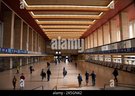 Hall principal de l'ancien aéroport de Tempelhof, Berlin, Allemagne Banque D'Images