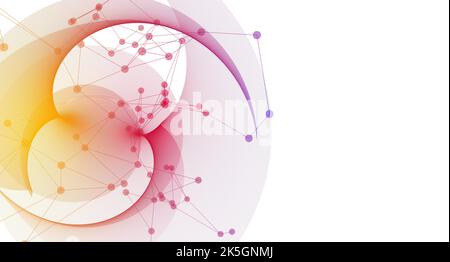 Connectivité, illustration abstraite. Banque D'Images