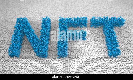 Jetons non fongibles (NFT), illustration. Banque D'Images