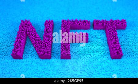 Jetons non fongibles (NFT), illustration. Banque D'Images