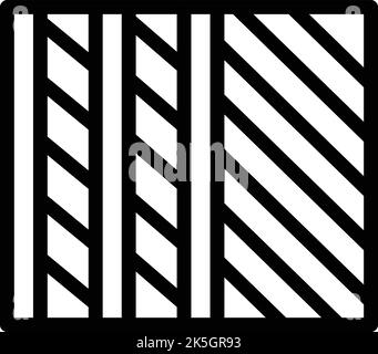 Vecteur de contour de l'icône de toiture de calque. Construction de maisons. Couverture de l'employé Illustration de Vecteur